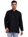 SKAVIJ Men's Straight Short Cotton Kurta Regular Fit T-Shirt...