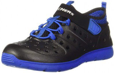 Skechers Boys Hydrozooms Black/Royal Sneakers-1 UK (33.5 EU) (2 Kids US) (92810L-BKRY)