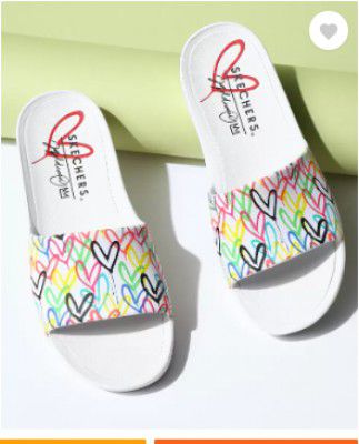 Skechers Women Slides (Multicolor, 5)