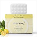 Skinbeing Cleansing Soap Bar with Lemon Peel Extracts, 100g (Value Pack of 5)...