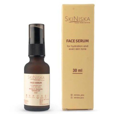 Skiniska Face Serum For Hydration And Even Skin Tone | Contains Moringa Oil,Raspberry & Lotus Extract | Reduces Dark Spots | Anti Aging Serum For All Skin Types- 30 ml