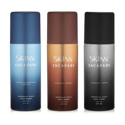 Skinn By Titan | Gift Pack Of Country Road, Mediterranean Grove & Forest Rouge (150 ml x 3) 
