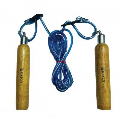 Skipping Rope for Men, Women & Children - Jump Rope for Exercise Workout & Weight Loss - Tangle Free Jumping Rope for Kids (Blue)