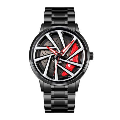 SKMEI Car Wheel Watch with Rolling Analog Watch