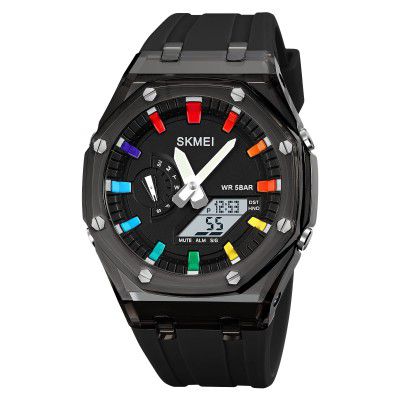 SKMEI Men Dual-Display Electronic with Luminous 50m Waterproof Watch