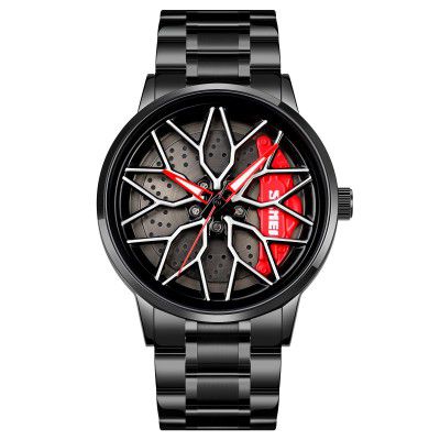 SKMEI Men's Watch New Wheels Rolling Creative Fashion Che Youhui League Fans Butterfly Double Snap Gift Wristwatch - 1990