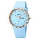 SKMEI Watches for Young Women Lady Sports Silicone Band Big Face Large Waterproof Fashion Casual Simple Quartz Analog Day Date Girls Gift White Wrist Watch - 1747...