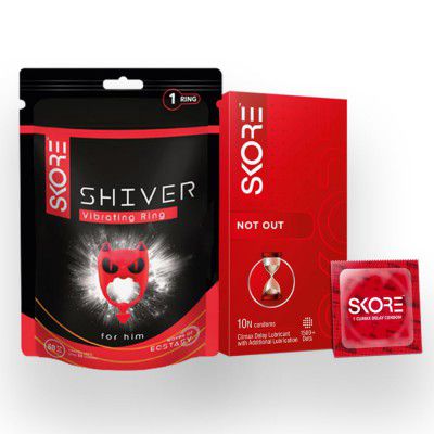 Skore Notout Condom Pack Of 10&Skore Ring