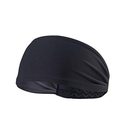Skudgear Best Lightweight Headband Workout Sweatbands for Men & Women (Black, One Size, 1pc) | Gym Equipment | Running, Yoga, Cycling, Tennis, Cricket, Badminton | Sports Unisex Hair Band
