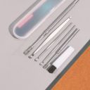 Skudgear Ear Wax Cleaner Kit with a Storage Box - Set of 6 (Silver Color) | Remover Tool | Ear Wax Picker for Baby and Adults | Delicate as Cotton Effective Comfortable | Spring Ear Wax Cleaner...