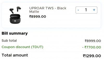 Skullcandy UPROAR TWS Earbuds – True Wireless | 46 Hr Battery | Quad Mic ENC