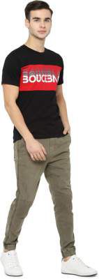Skult By Shahid Kapoor Printed Men Round Neck Black T-Shirt