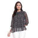 Sky Heights Women Black and White Top...