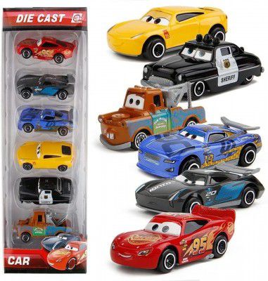 Sky Tech® Mini Metal Die Cast Car Set of-6 Toy Vehicle