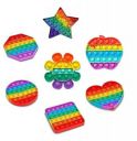 Sky Tech® Poppet Pop It Fidget Toys, Push Pop Bubble Fidget Sensory Toy, Autism Special Needs Silicone Stress Relief Toy, Great Fidget Toy for Kids and Adults (Assorted Design )(Set of 4 pcs )...