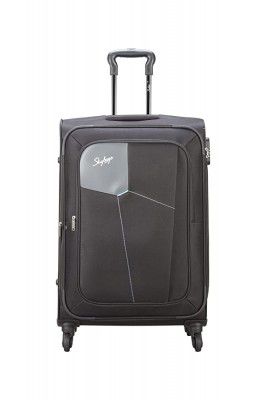 Skybag Rubik 69cm Polyester Softsided Checkin Luggage 4W Black Strolly