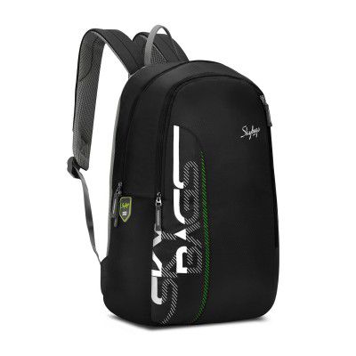 Skybags Dank Black 28 Liters Casual Backpack for Boys & Girls - Unisex