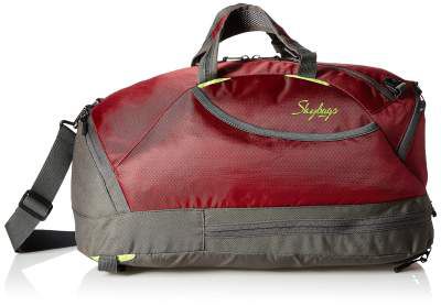 skybags flip 3 Way Duffle Dark red
