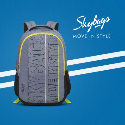 Skybags Graf Plus 02 22 Litre 48Cm 3 Compartment Laptop Backpack Grey