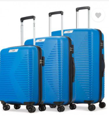SKYBAGS Hard Body Set of 3 Luggage 8 Wheels - Pro Cabin+Medium+Large (55+66+76 cm)  - Blue