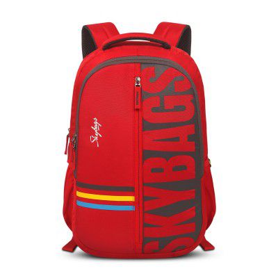 Skybags Krew 03 4 Compartment Laptop Backpack - Red,22 L