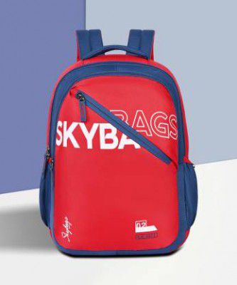 SKYBAGS  Medium 23 L Backpack At-E Casual Printed School Bag For Girls And Boys  (Red)