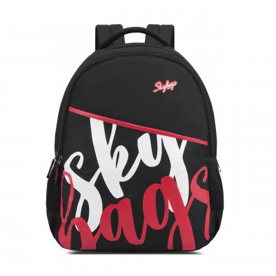 Skybags Qube 02 28 Litre Casual School Standard Backpack Black