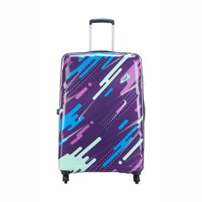 Skybags Shooting Star 80cm Hardside Large 360° 4W Parachute Purple Trolley