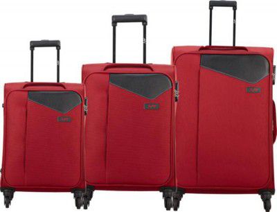 SKYBAGS  Soft Body Set of 3 Luggage - HACK NXT 4W STROLLY (E) 58+68+78 RED - Red