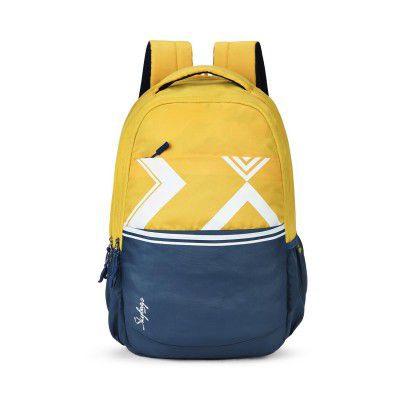 Skybags Strider Pro 05 3 Compartment Laptop Backpack (H) Ylw, 27 L, Multicolor