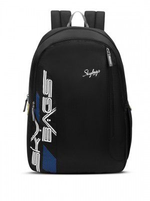 Skybags Sync Black 22L, Built-to-Last Straps & Bottle Pockets Lightweight Backpack
