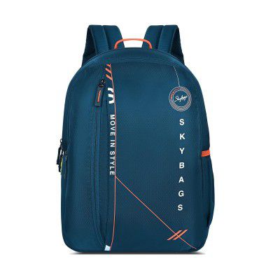 Skybags Unisex Brat 20L Premium Polyester Adjustable Straps 4 Compartment Backpack (E) Navy