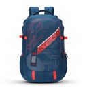Skybags Vesper 40L Laptop Backpack with Rain Cover - Navy Blue...