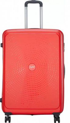 Skybags Zap Plastic Hard Spinner Trolley Bag,76 360° F, Red