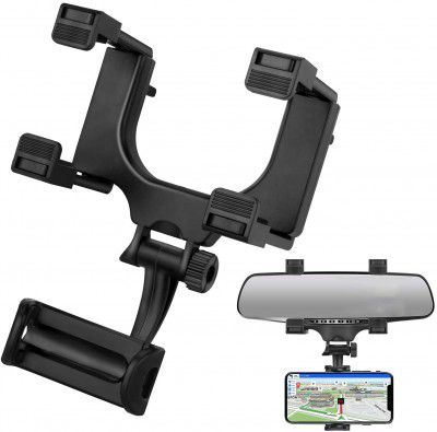SKYCELL Car Rear View Mirror Mount Holder, 360° Car Mount Holder