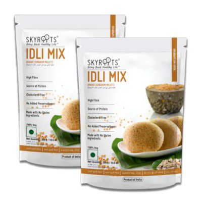 SkyRoots Jowar Idli Mix | Goodness of Millets | (Jowar Idli Mix, 300 Grm Pack of 1)
