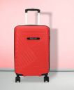 SKYSCAPE BY SWISS MILITARY Small Cabin Suitcase (55 cm) 4 Wheels - Orion Hardtop - Red...
