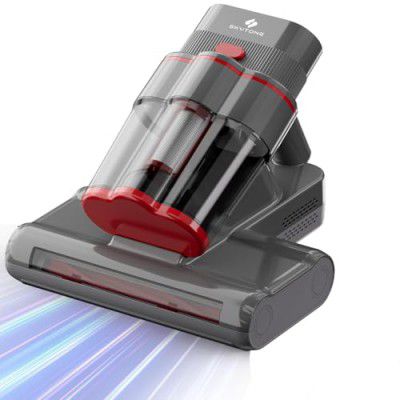 SKYTONE Bed Vacuum Cleaner, Cyclonic Technology for Dust Collection, UV Light Sterilization, HEPA to Capture 99.99% Dust | 4M Long Cord | 600W |16kPa Suction Power, Suitable for Bed, Sofa (Large)