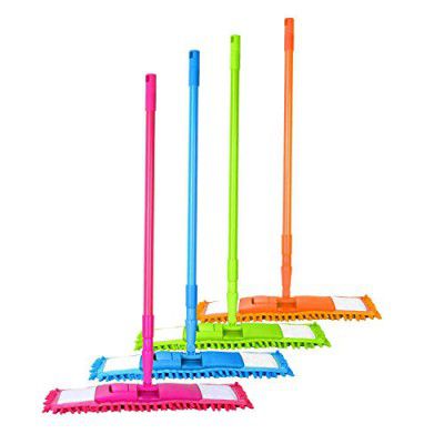SKYWARE Premium Flat Microfiber Magic Mop for Floor Cleaning(Multicolor)