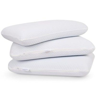 Sleepsia Cervical Contour Memory Foam Pillow, Neck Pain Support, Pain Relief Pillow, Pillow for Neck & Head, Orthopedic Neck Pain, Pillow with Washable Cover - 23" LX14.5 WX4 H (Standard, Pack of 