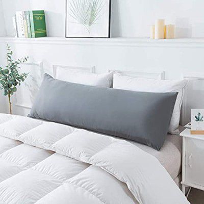 Sleepsia Full Body Pillow | Long Velvet Pillow for Sleeping 53LX18WX4.5H 