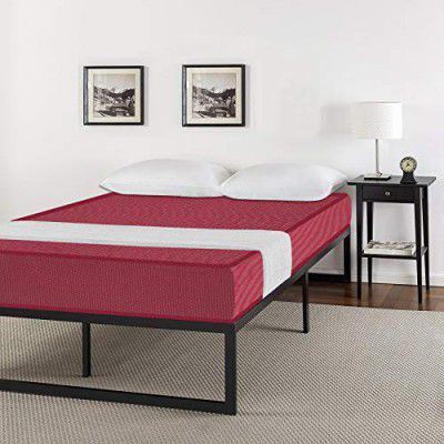 SLEEPSPA BY COIRFIT Starlife Firm 4-Inch King Size Red PU Foam Mattress (72X72) inches – Firm Support, Ideal for Back Pain Relief, Restful Sleep & Long-Lasting Durability with 1-Year Warranty