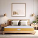 Sleepwell Dual Mattress | Reversible | High Density (HD) Foam | 6-inch King Bed Size, Medium Soft & Hard (Orange,78x72X6)...