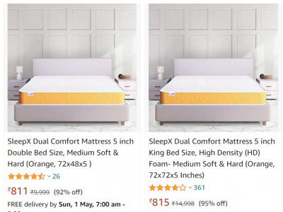 Big Loot | SleepX Mattress Up to 95% off