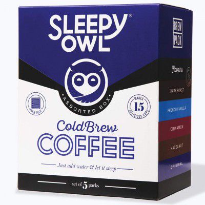 Sleepy Owl Coffee Assorted Cold Brew Packs | 5 Flavours | Set of 5 Packs - Makes 15 Cups