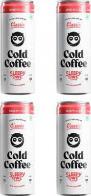 Sleepy Owl Cold Instant Coffee (Classic, 4 x 200 ml)