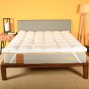 SleepyCat Microfiber Soft Mattress Topper | Baffle Box Quilting | 2 Inch Thickness | Soft & Breathable Microfiber Fill | Pefect for all sleepers (Queen, 78x60 inches)...