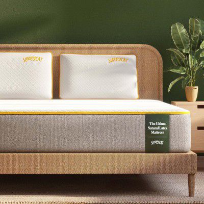 SleepyCat Ultima Natural Latex Mattress - Medium Soft | King Bed Mattress (King Size, 78x72x8 Inches)