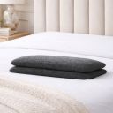 SleepyHug Memory Foam Sleeping Pillow Pack of 2 Solid Slim Pillow (Grey)...