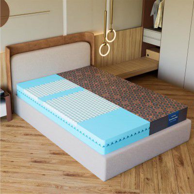 SleepyHug SnowFlexGRID Dual Ortho Plus 5 Inch Orthopedic Mattress | Reversible & 5 Zone Support | (78x72x5)